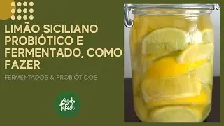 LIMÃO SICILIANO PROBIÓTICO E FERMENTADO, COMO FAZER - ALIMENTO FERMENTADO E PROBIÓTICO