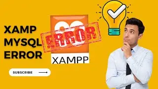 XAMP | XAMP MY SQL | XAMP MY SQL ERROR| XAMP ERROR SOLUTION| MYSQL |NOT RUNNING| Solution