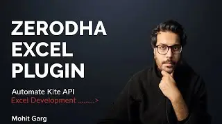 Part 5: Building a Live Zerodha Excel Add-in (Real-Time) | Road to 1 Million Dollars