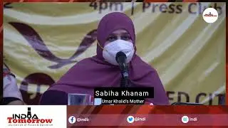 Umar Khalid's mother Sabiha Khanam || Press Conference at Press Club of India