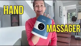 CINCOM Upgraded Hand Massager, Rechargeable Hand Massager with Heat and Compression for Arthritis