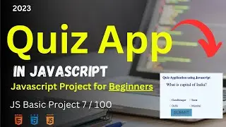Quiz App Project Javascript || Quiz App Javascript || Javascript Project for Beginners