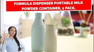 Stackable Formula Dispenser Portable Milk Powder Container, 2 Pack🤩 #baby #newborn