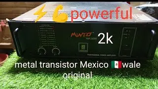 minto 2k ( 2000 watt) indian amplifier ( quality, soundcheck, chassi, components, transformer)