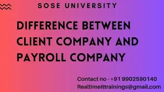 Difference Between Client Company and Payroll Company || Contact : 9902590140