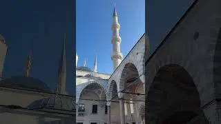 Inside the would famous Blue Mosque in Istanbul.