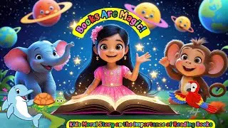 Books Are Magic! | Kids Moral Story on the Importance of Reading Books| kids story teller Madhur