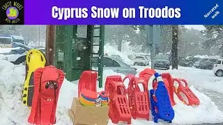 Cyprus snow: Troodos Mountains walk in the snow in Cyprus, narrated