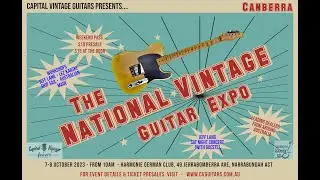 Vintage Guitars at The National Capital Vintage Guitar Expo 2023