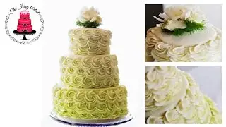 Three Tier Rosette Wedding Cake - How To With The Icing Artist