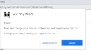 Key Web unwanted extension removal guide.