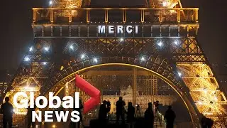 Coronavirus outbreak: Eiffel Tower lights up to thank frontline workers