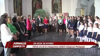 MOMENT FESTIV LA 100 DE ANI DE LA INAUGURAREA CLĂDIRII COLEGIULUI PEDAGOGIC
