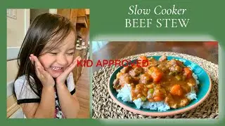 EASY SLOW COOKER BEEF STEW | SIMPLE AND EASY RECIPE | DINNER IDEAS