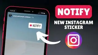 How to Use Notify | New Instagram Sticker!!