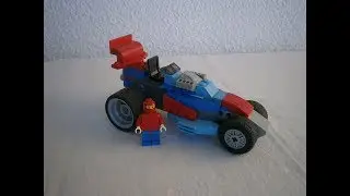Lego Racers : Spiderman&acute;s Racing Car Pullback Motor MOC
