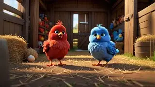 Five Fluffy Chicks Say Red, Blue, Green + More Nursery Rhymes & Kids Songs