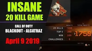 SHROUD INSANE 20 KILL BLACKOUT ALCATRAZ GAME!