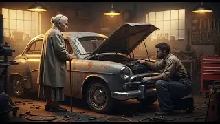 🚗 Una Anciana Llevó un Auto Viejo al Taller… Y Su Pedido Cambió Todo 😱