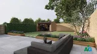 Garden design for a Surrey family garden