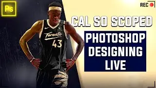 Photoshop Sports Design  | Look At Schroder Man 🔥  | Cal So Scoped |