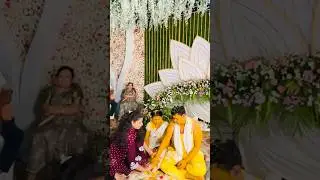 Telugu Wedding Rituals | Bride & Groom Cute Moments #shorts #wedding #marriage #pellikuthuru #haldi