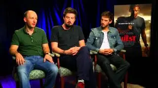 Dan Stevens, director Adam Wingard & writer Simon Barrett talk about THE GUEST