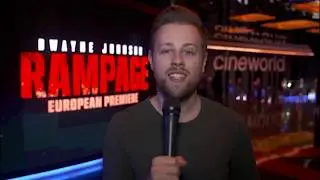 Daniel J Layton presents the Rampage European Premiere at Cineworld Leicester Square