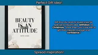 Transform Your Space with Inspirational Wall Decor: Beauty Is An Attitude Review