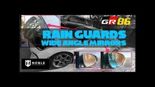 22+ GR86/BRZ. Noble DMK Window Visors + Blue Wide Angle mirrors