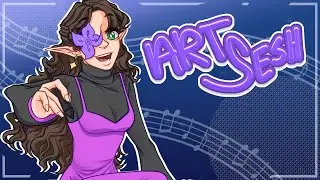 Early Art Sesh! Working on Commissions! | KOFI Info BELOW! | Chat + Chill LIVE