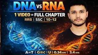 DNA vs RNA 🔥 | DNA RNA Full Chapter in Hindi | NCERT + RRB Group D Science | Biomolecules