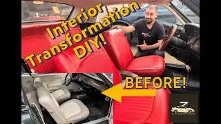 1968 Mercury Cougar Part 7: Transforming the Interior, Car Leather/Vinyl Spray Can Paint DIY.