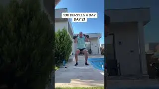 100 burpees a day/day 21 #100burpeesaday