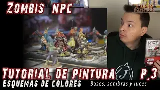 Zombicide Black Plague tutorial de pintura para principiantes: Zombis NPC. Parte 3