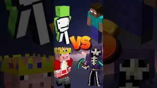 TECHNOBLADE & DREAM VS HEROBRINE TEAM 🥶🤯| #minecraft #shortsfeed #shorts