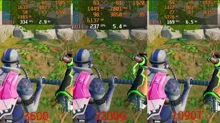 Comparing the X6-1090T vs 3200G vs 3600 with a GTX 1660 Super in 4 games.