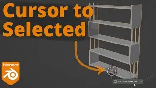 Blender 3.3- Move cursor to Selected