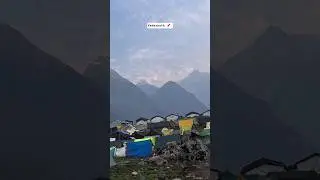 Kedarnath Camping 🏕 Pahad ke Nazare #pahad #love #peace #kedarnath #mountain #himalayas #peace