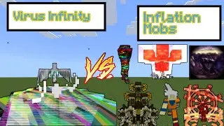 Virus Infinity vs Inflation Mobs Minecraft - Minecraft Mob Battle