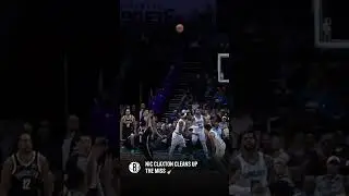 Nic Claxton cleans up the miss!