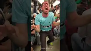 Zombie Prank in the Metro Watch People's Reactions 🧟&zwj;♂️ #funny #viralshorts #prank