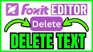 How To DELETE TEXT In Foxit PDF Editor (QUICK & EASY) 2026