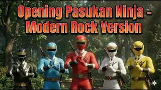 Pasukan Ninja Opening Theme &ndash; Modern Rock Version | Super Sentai Indonesian Cover