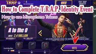 HOW TO USE MICROPHONE TOKENS || T.R.A.P. IDENTITY EVENT || FULL DETAILS || FREE FIRE ||