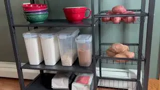 Storage Shelves, Adjustable 4 Tier Kitchen Shelves, Kitchen Organizers and Storage with 4 Wire Baske