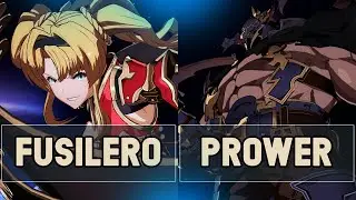 GBVS: Fusilero (Zeta) Vs Prower (Vaseraga) | High Level Gameplay.