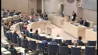 Riksdagen - Partiledardebatt 11 Juni 2008
