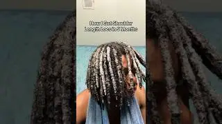 How he grew shoulder length locs in 5 months 😳 #hairtips #naturalhair #shorts