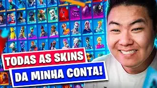 MOSTRANDO TODAS AS SKINS DA MINHA CONTA!! *completo!!* | FORTNITE